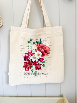 Wonderfully Made Tote Bag