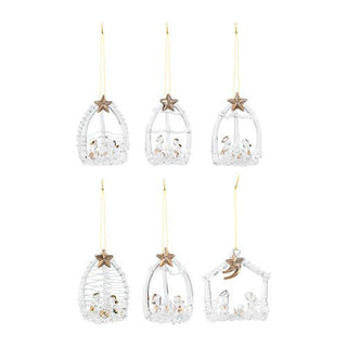 Nativity Ornaments - 6 Assorted