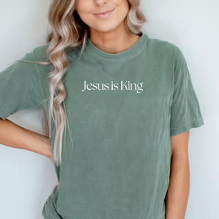 Jesus is King Comfort Wash Heavyweight T-Shirt