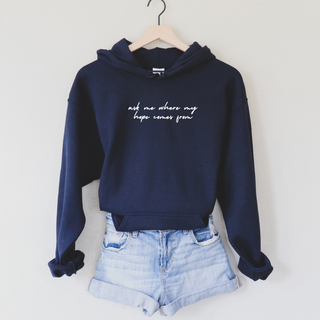 Ask Me Where My Hope Comes From Christian Cozy Hoodie