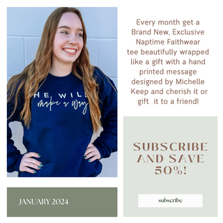 Naptime Faith Tee Of The Month Subscription Club