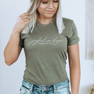 Joyful in Hope Soft Christian T-Shirt