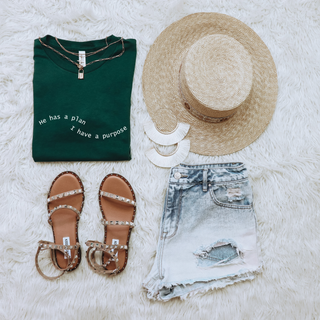 He Has A Plan I Have A Purpose Soft Christian T-Shirt