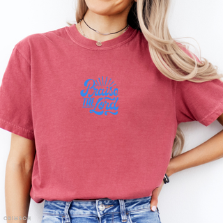 Praise The Lord Bright Colors Christian Crewneck T-Shirt Apparel