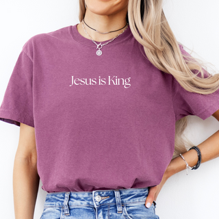 Jesus is King Comfort Wash Heavyweight T-Shirt
