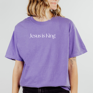 Jesus is King Comfort Wash Heavyweight T-Shirt