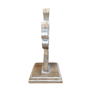 Handmade Mango Wood Hand-Carved Double-Sided Table Cross