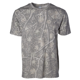 Three Nails Cross Camouflage T-Shirt