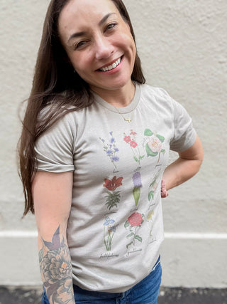 Vintage Floral Fruit Of The Spirit Tee Shirt