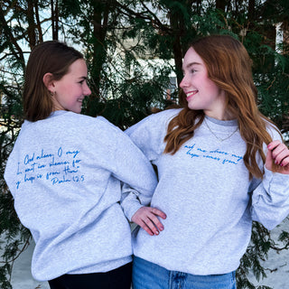 Ask Me Where My Hope Comes From Cozy Crewneck Sweatshirt