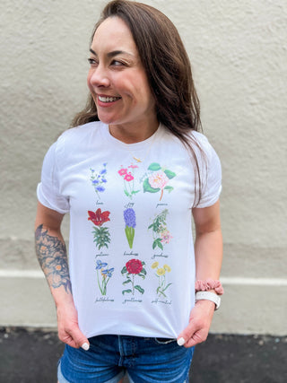 Vintage Floral Fruit Of The Spirit Tee Shirt