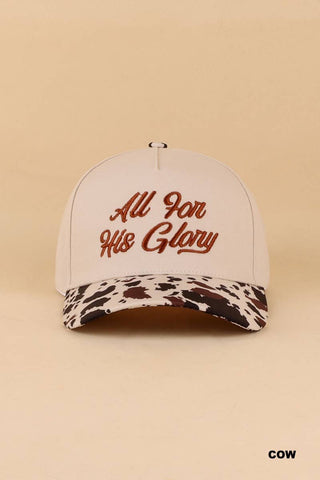 All For His Glory Two Tone Cotton Hat