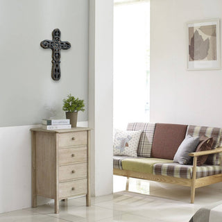 Cameron Hand Carved Wood Wall Cross