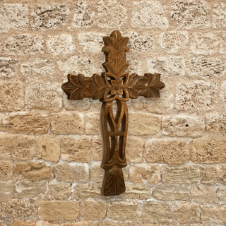 San Angelo Carved Wood Wall Cross