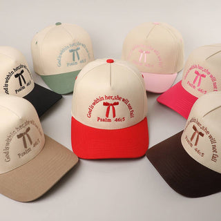 Psalm 46-5 Ribbon Embroidered Trucker Hat