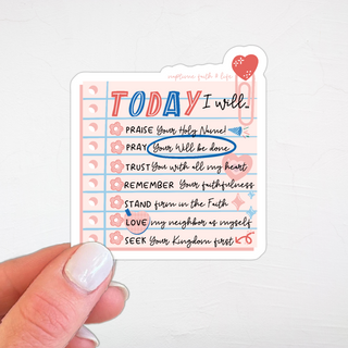 The Christian To Do List sticker | Christian stickers | Faith stickers