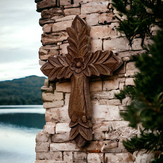 Zacatecas Hand Carved Wood Wall Cross