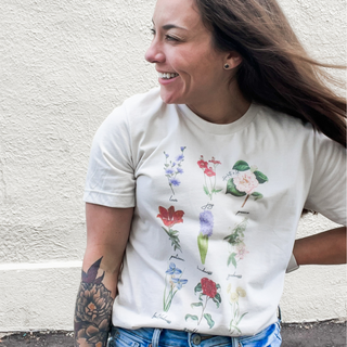 Vintage Floral Fruit Of The Spirit Tee Shirt