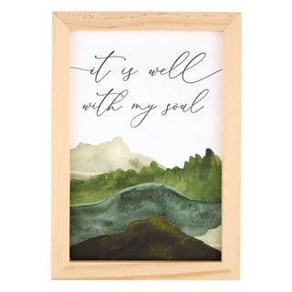 Inner Peace Art Filled Display