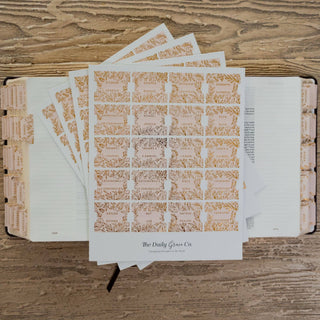 Gold Foil Bible Tabs - Carnation