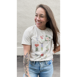 Vintage Floral Fruit Of The Spirit Tee Shirt