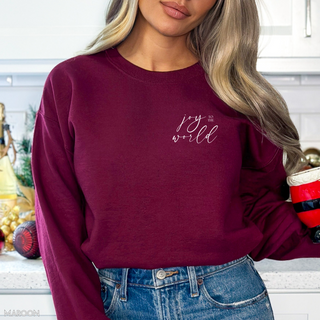 Joy to the World Cozy Crewneck Christmas Sweatshirt