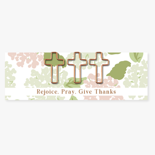 Cross Paper Clip Set Rejoice, Pray, Give Thanks