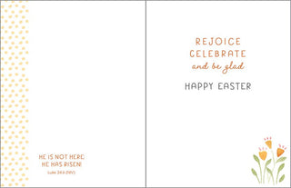 With Scripture Easter Greeting Card - Tulip Sunrise