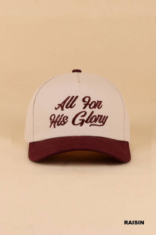 All For His Glory Two Tone Cotton Hat