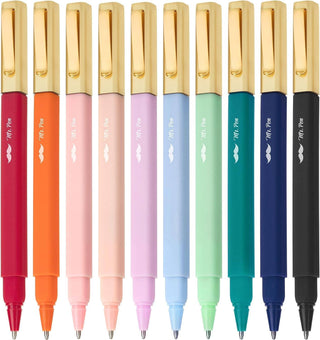 Mr. Pen Assorted Aesthetic Pens, 10 Pack, Fast Dry