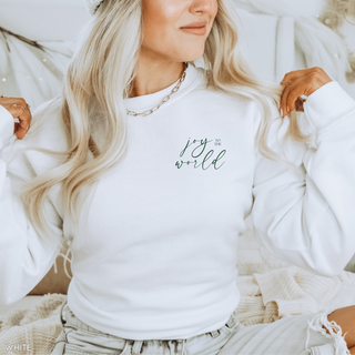 Joy to the World Cozy Crewneck Christmas Sweatshirt