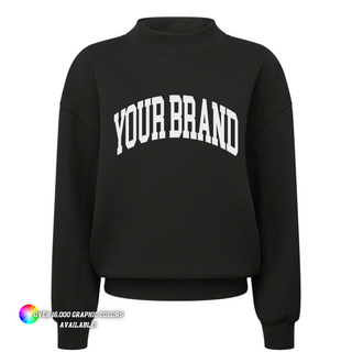 Custom Women’s TriDri TD660 Women's Luxe Mock Neck Sweatshirt - MIN ORDER QTY: 12