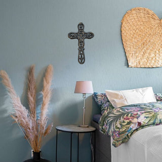 Cameron Hand Carved Wood Wall Cross