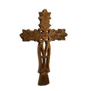 San Angelo Carved Wood Wall Cross