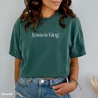Jesus is King Comfort Wash Heavyweight T-Shirt