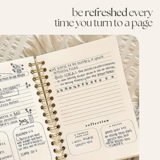 Church Notes Journal- White Spiral Linen- Christian Notebook