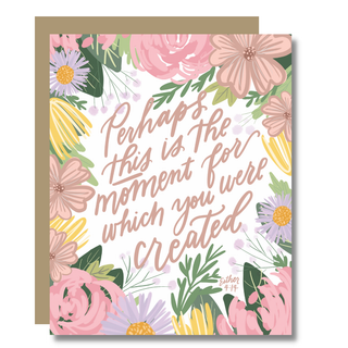 Esther 4:14 Card - Scripture Card, Christian Art, Floral