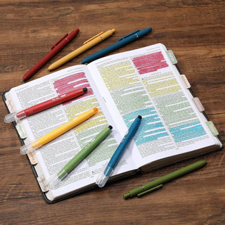 Vibrant No Bleed Bible Highlighters & Gel Pens Set