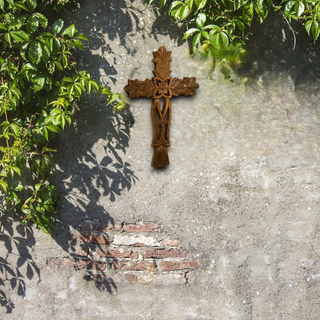 San Angelo Carved Wood Wall Cross