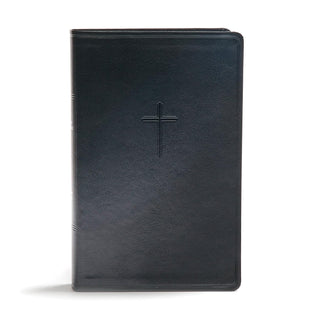CSB Everyday Study Bible, Black LeatherTouch, Black Letter, Study Notes, Illustrations, Articles, Easy-to-Carry, Easy-to-Read Bible Serif Type