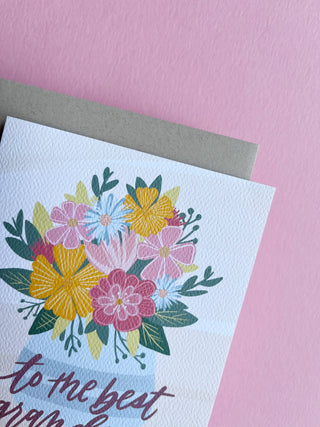 Best Grandma Card - Mother's Day Greeting Card, Grandmother