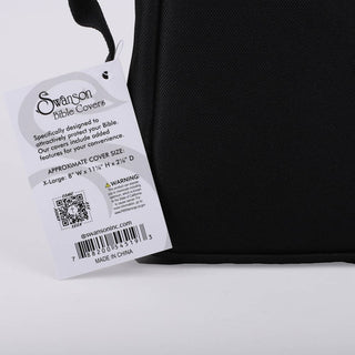 Canvas Bible Cover Cross Patch, Size Extra Large