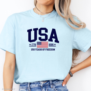 USA 250 Years of Freedom 4th of July America TShirt