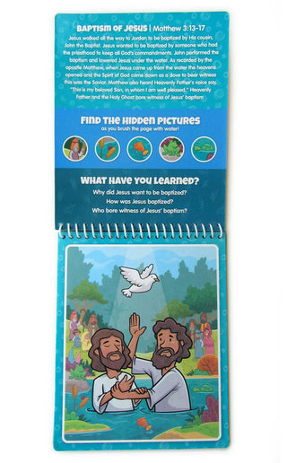 New Testament Aqua Brush Activity Book, Reusable Travel Activity