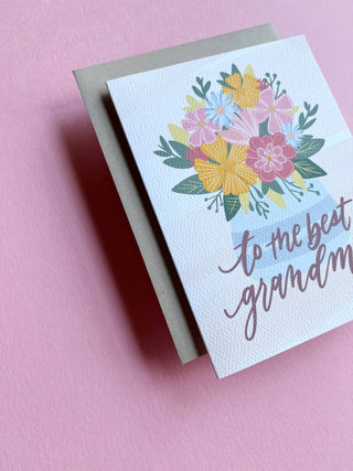 Best Grandma Card - Mother's Day Greeting Card, Grandmother