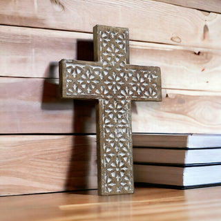 Pantego Hand Carved Wood Wall Cross