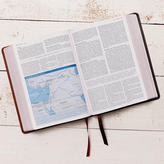 NASB, MacArthur Study Bible, 2nd Edition, Leathersoft, Brown, Comfort Print: Unleashing God's Truth One Verse at a Time, Imitation Leather