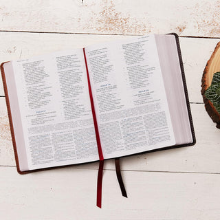 NASB, MacArthur Study Bible, 2nd Edition, Leathersoft, Brown, Comfort Print: Unleashing God's Truth One Verse at a Time, Imitation Leather