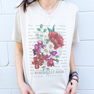 Wonderfully Made V-neck T-Shirt