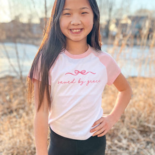 Saved By Grace Micro Rib Baby Tee